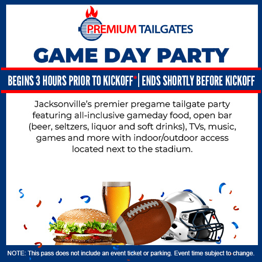 Premium Tailgate Party: Jacksonville Jaguars vs. Tennessee Titans at Tailgate Bar & Grill – Jacksonville – Jacksonville, FL